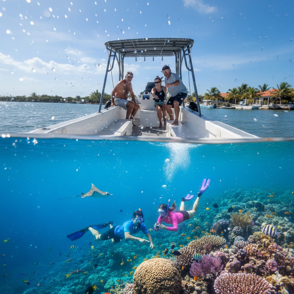 Snorkeling from the boat